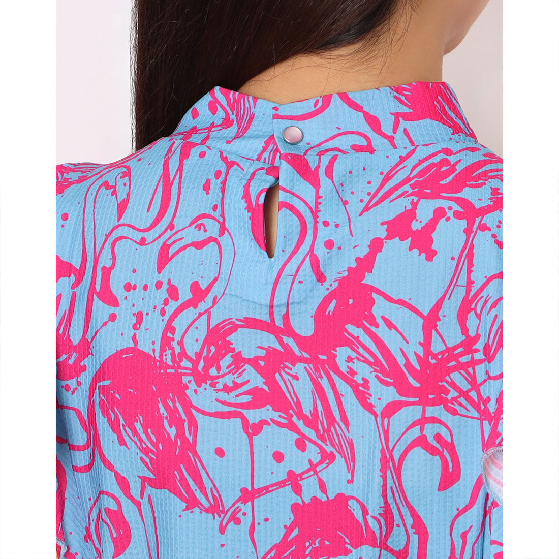 ラウドマウス LOUDMOUTH フレンチスリーブシャツ （Flamingos Blue Neon） Flamingos Blue Neon