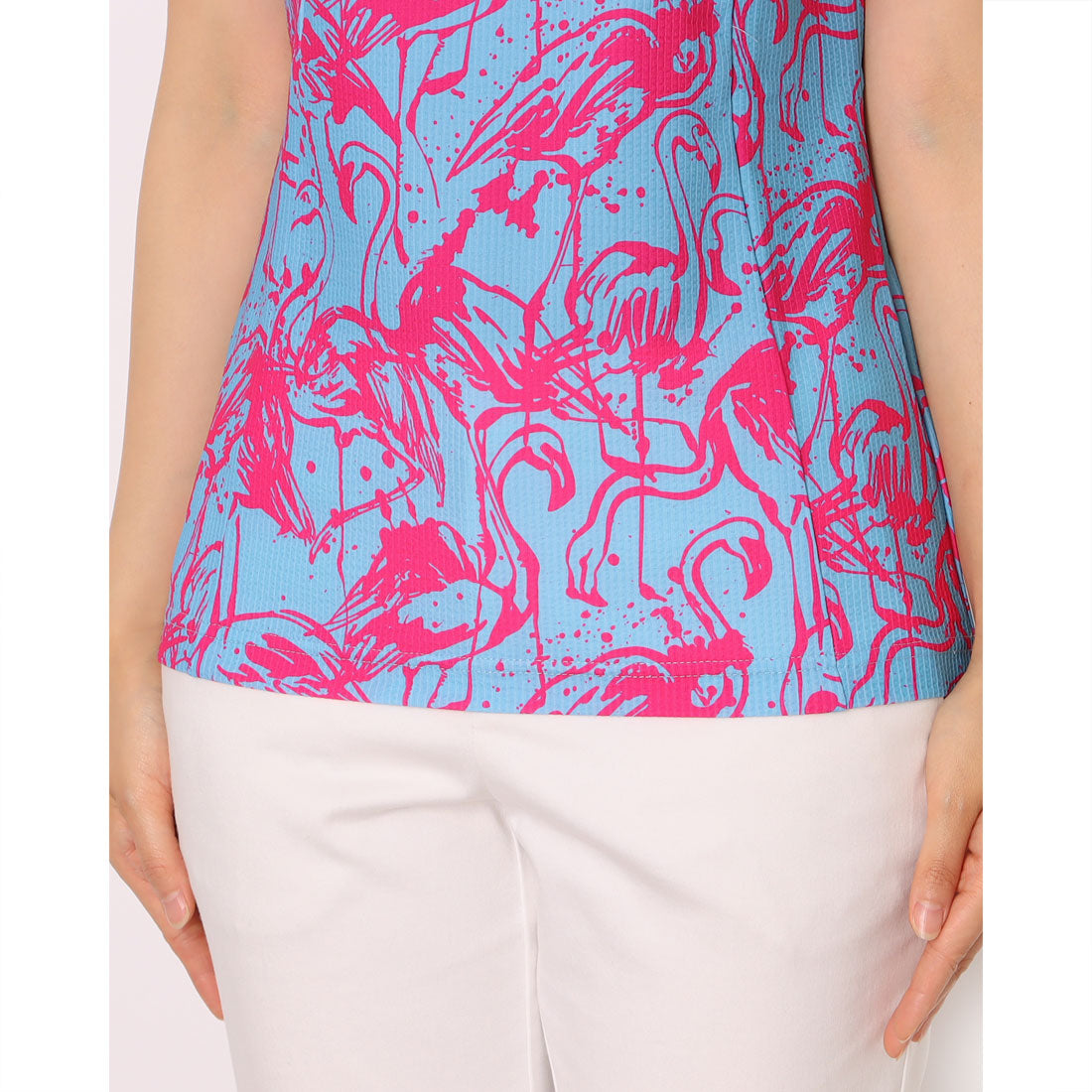 ラウドマウス LOUDMOUTH フレンチスリーブシャツ （Flamingos Blue Neon） Flamingos Blue Neon