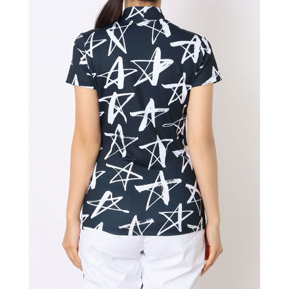 ラウドマウス LOUDMOUTH モックネック半袖シャツ （Shooting Stars） Shooting Stars