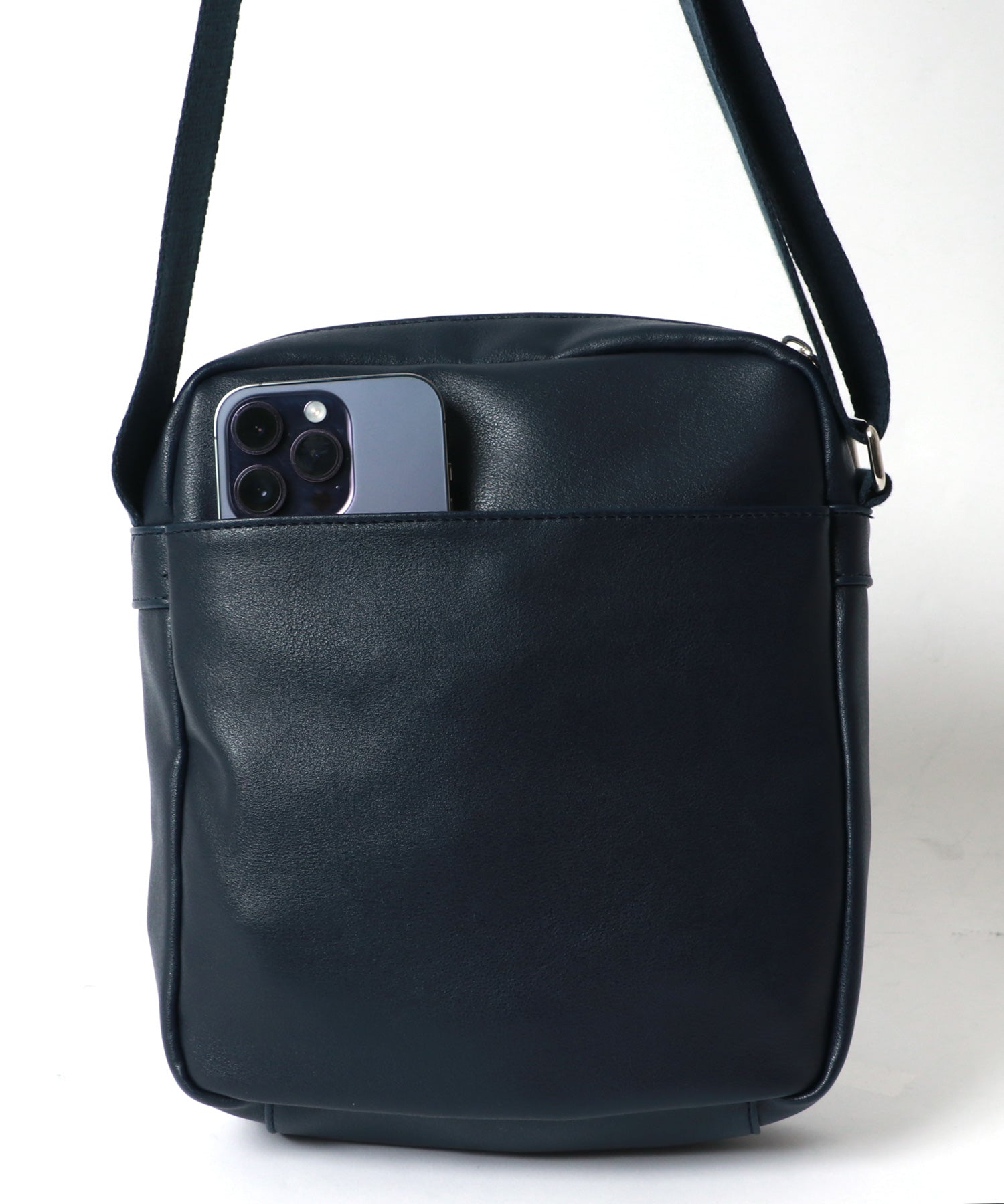 LiBERTO EDWIN Denim Synthetic Leather Combination Shoulder Bag