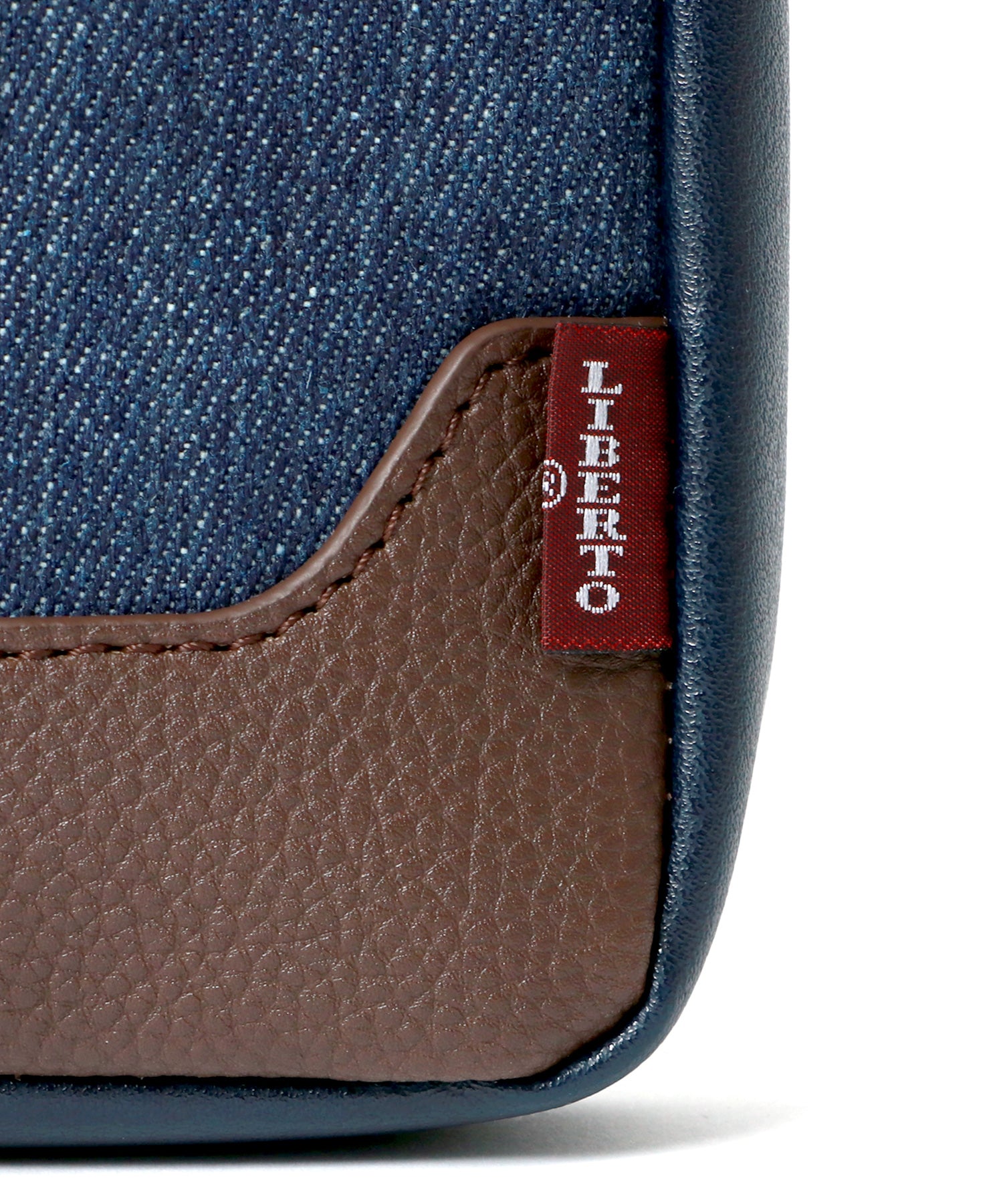 LiBERTO EDWIN Denim Synthetic Leather Combination Mini Shoulder Bag