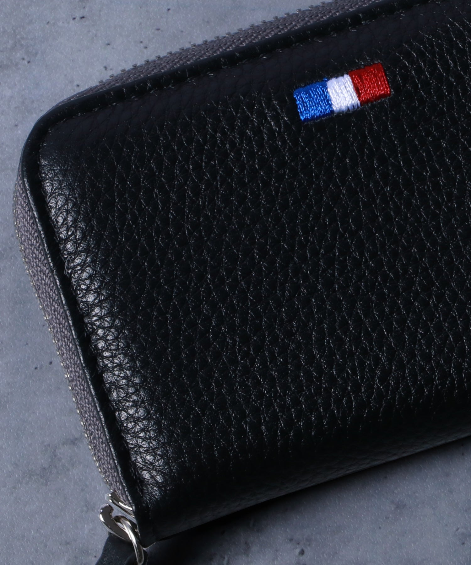 LiBERTO EDWIN Shrink Leather Genuine Leather Round Zipper Coin Case Coin Purse
