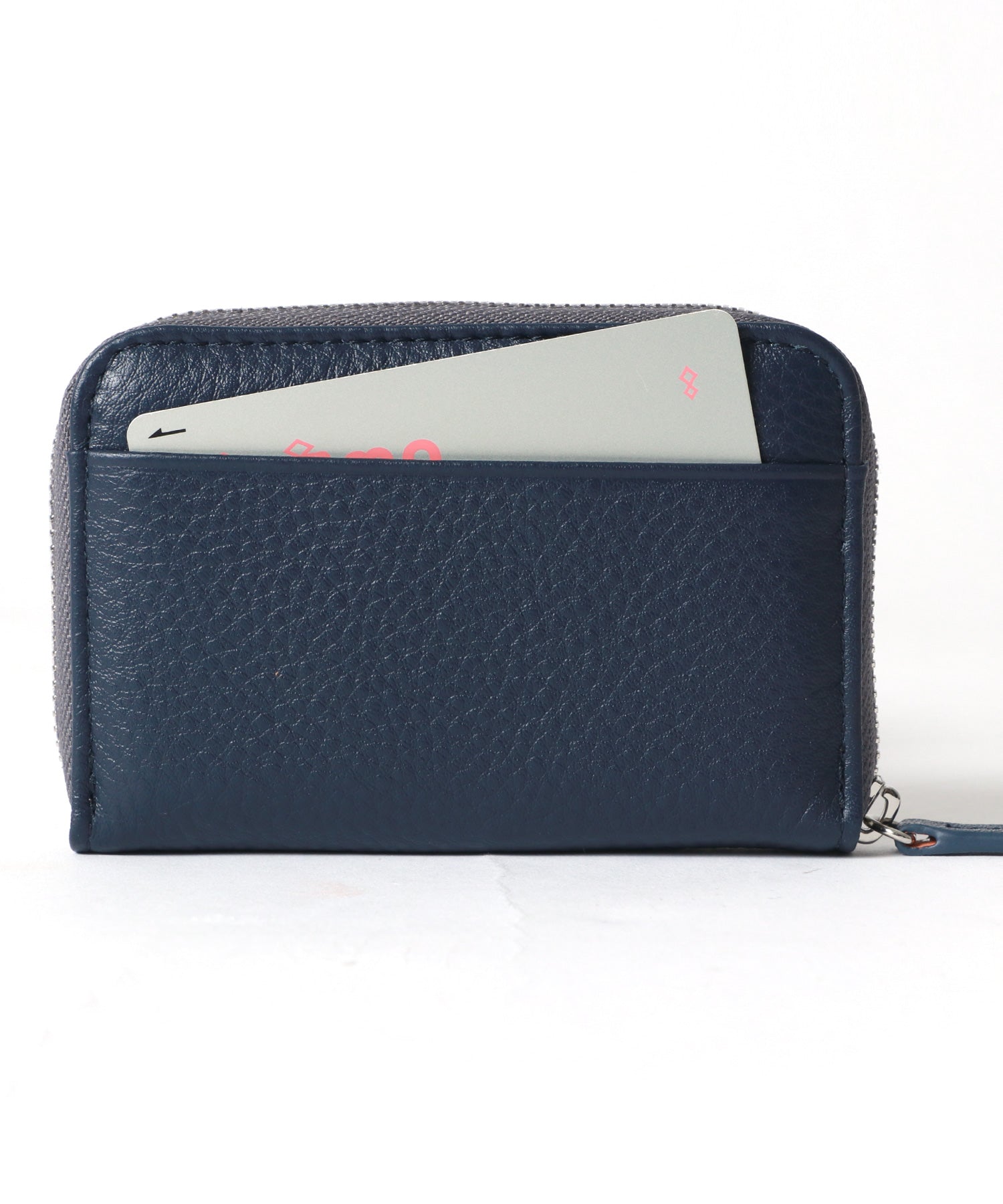 LiBERTO EDWIN Shrink Leather Genuine Leather Round Zipper Coin Case Coin Purse