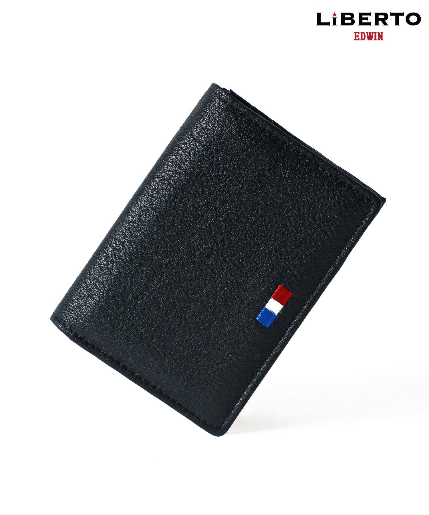 LiBERTO EDWIN Shrink Leather Genuine Leather Business Card Holder Card Case