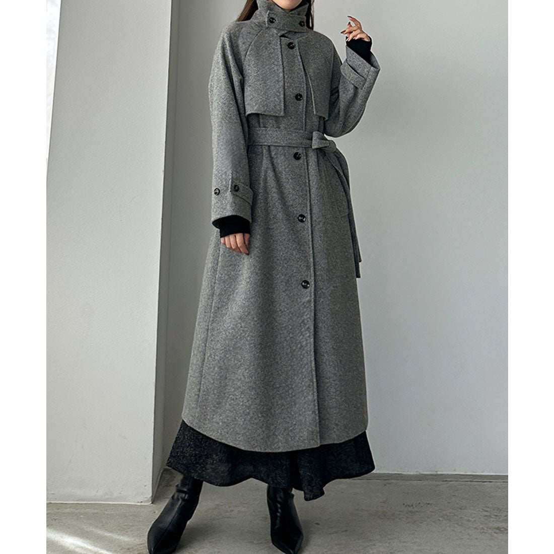 ルエレ Louere Louere 2wayステンカラーロングコート