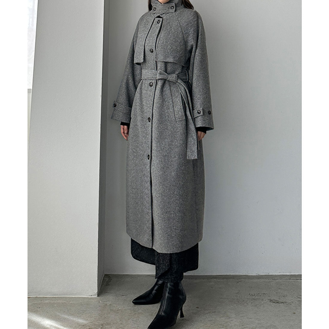 ルエレ Louere Louere 2wayステンカラーロングコート