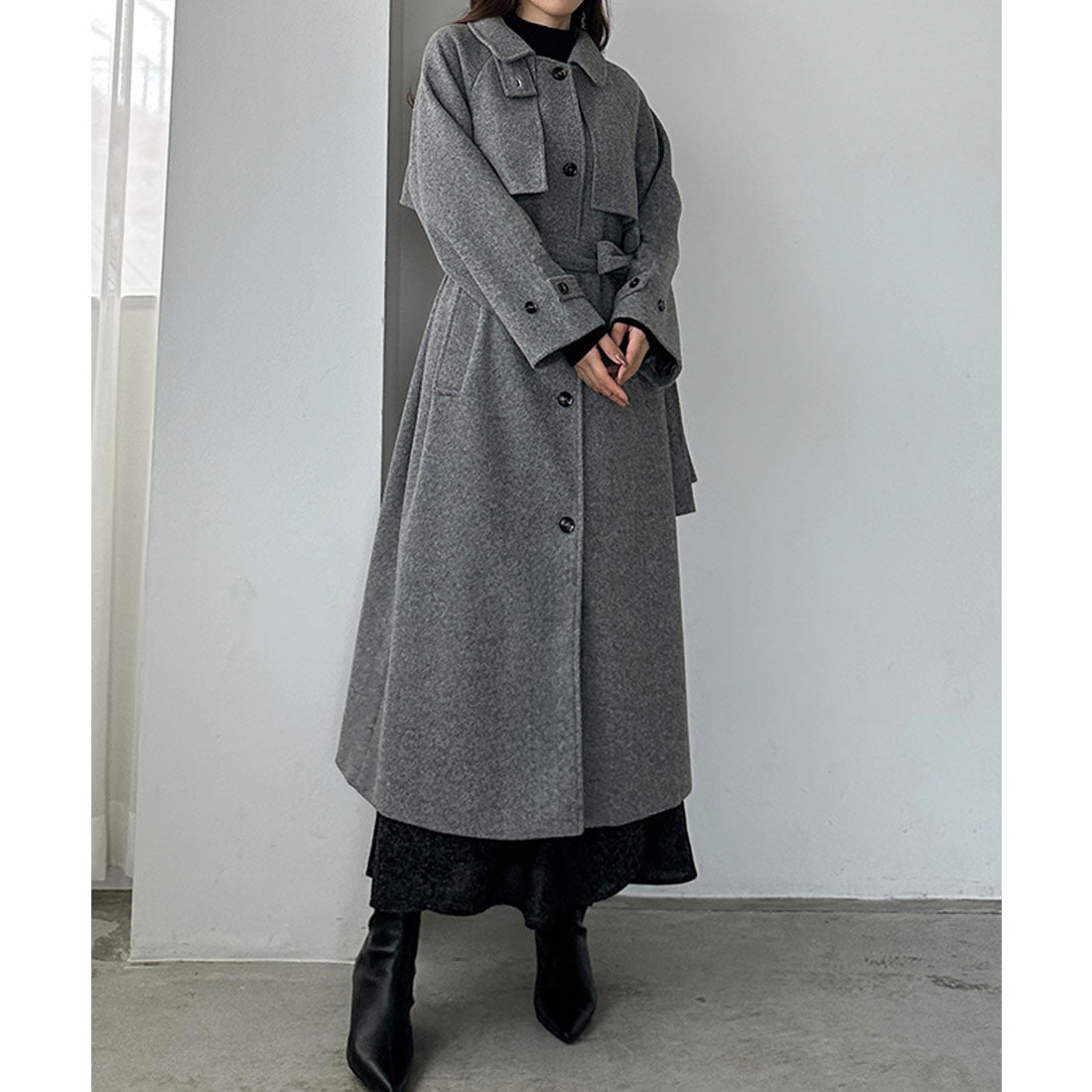 ルエレ Louere Louere 2wayステンカラーロングコート