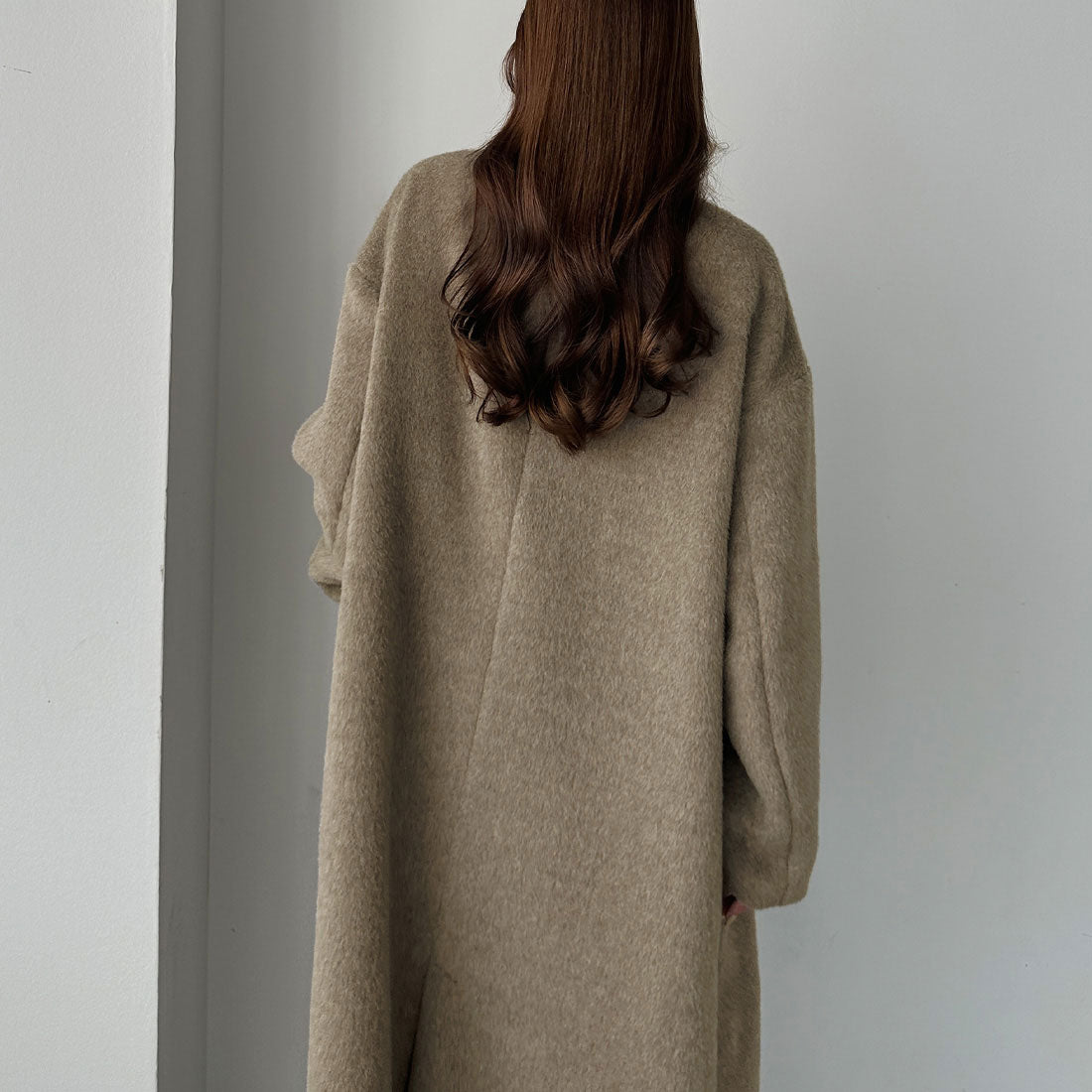 ルエレ Louere Louere ダブルロングシャギーチェスターコート