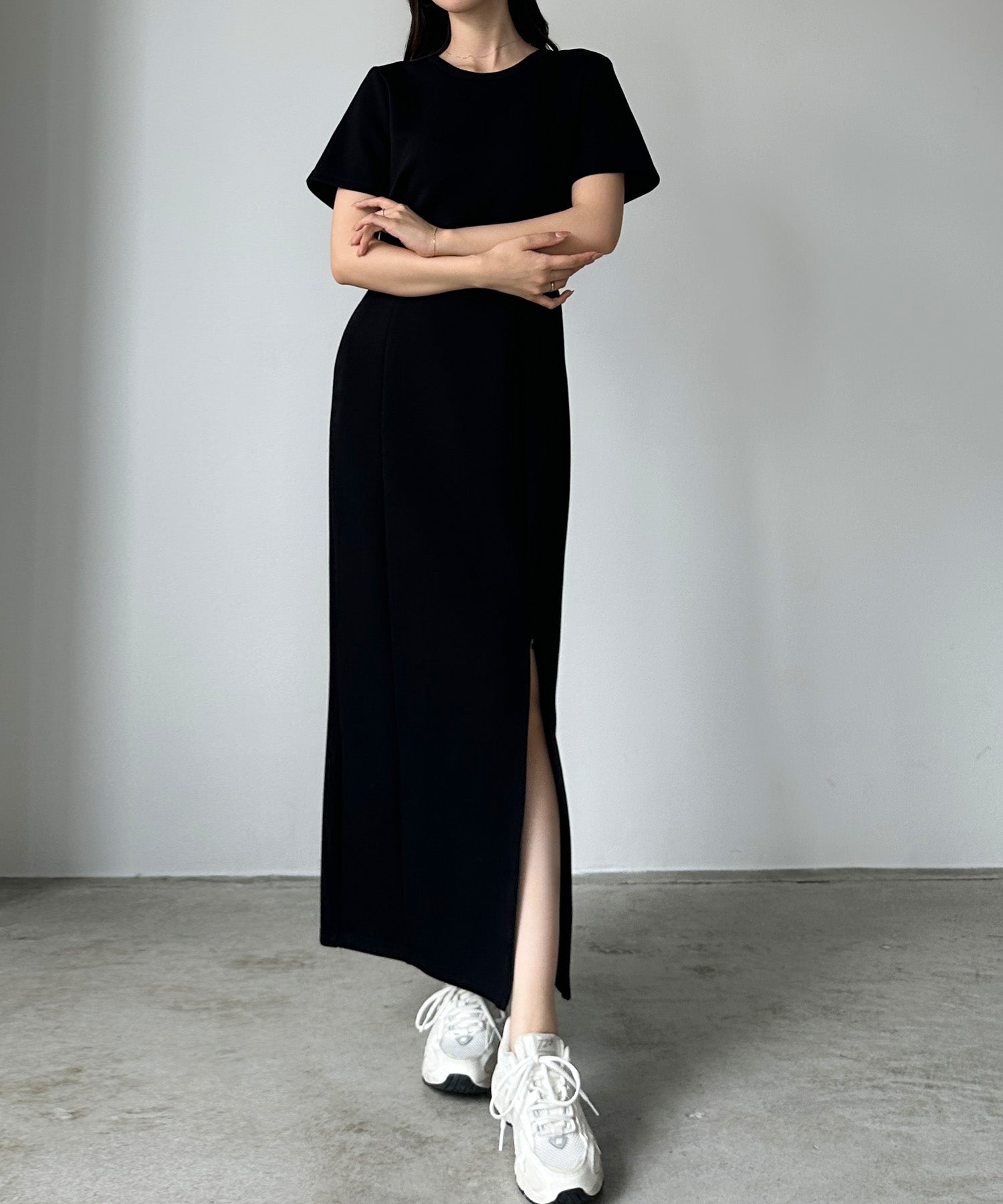 ルエレ Louere Louere ストレッチカットマーメイドワンピース （Bブラック） Bブラック