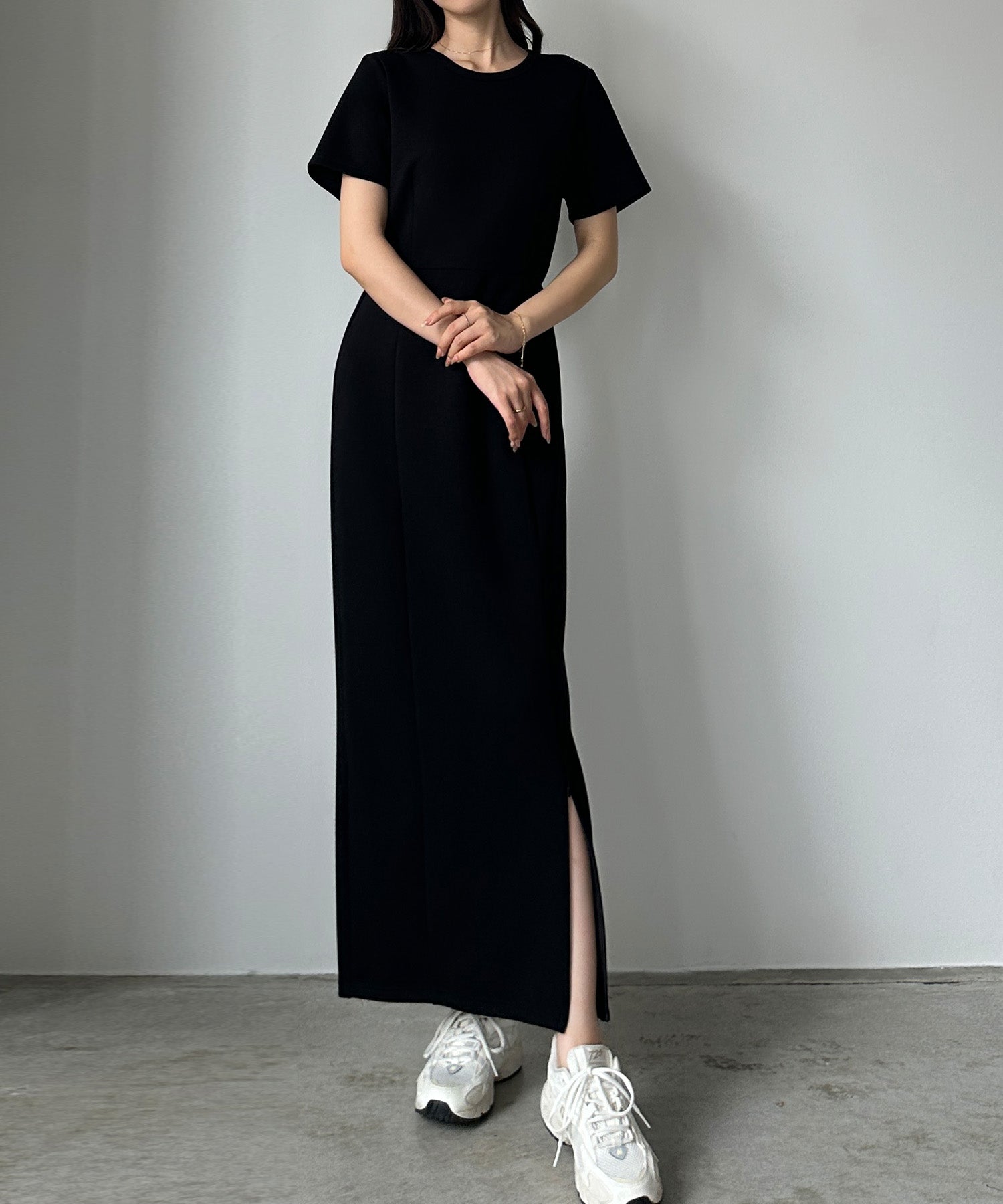 ルエレ Louere Louere ストレッチカットマーメイドワンピース （Bブラック） Bブラック