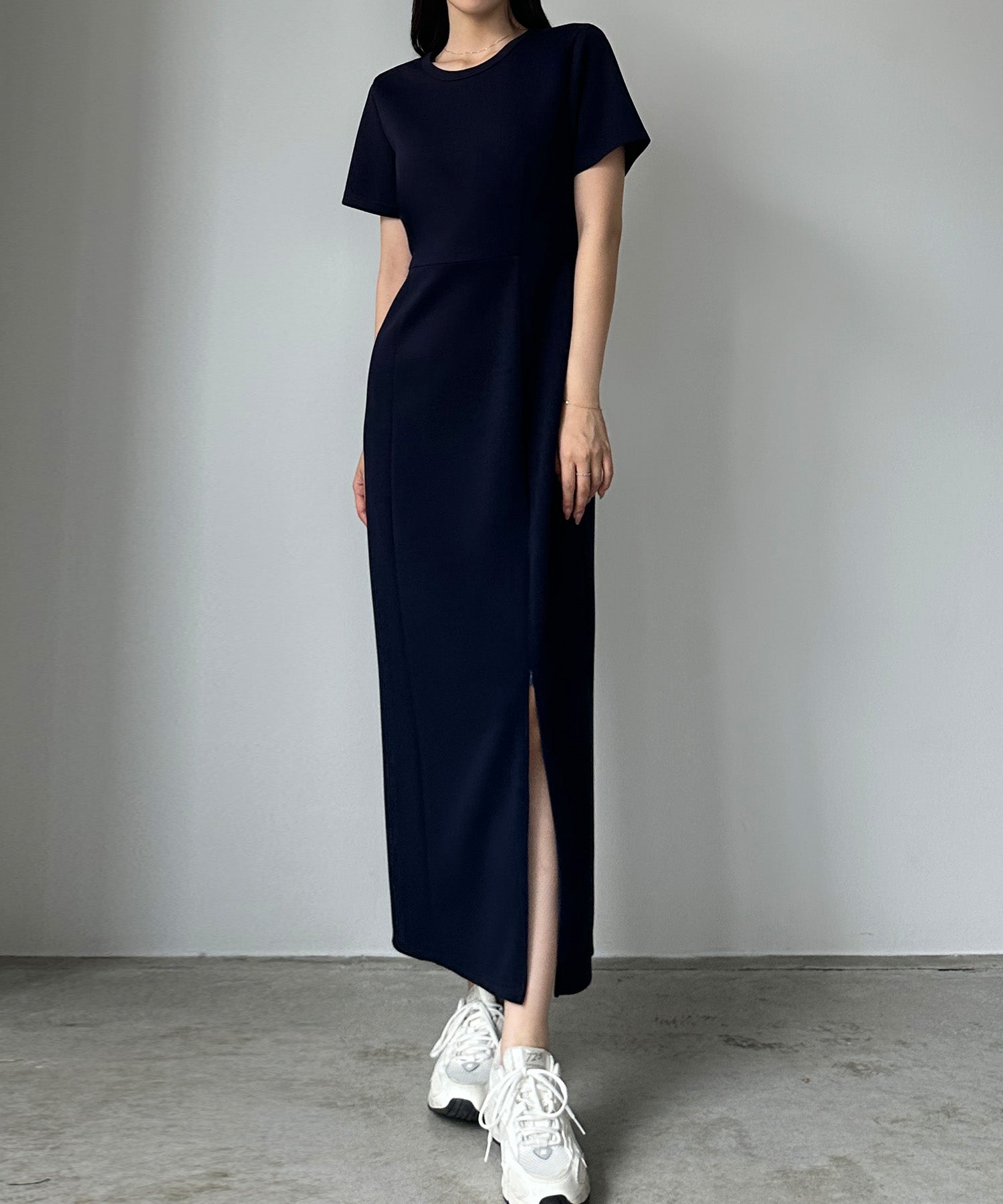 ルエレ Louere Louere ストレッチカットマーメイドワンピース （Bネイビー） Bネイビー