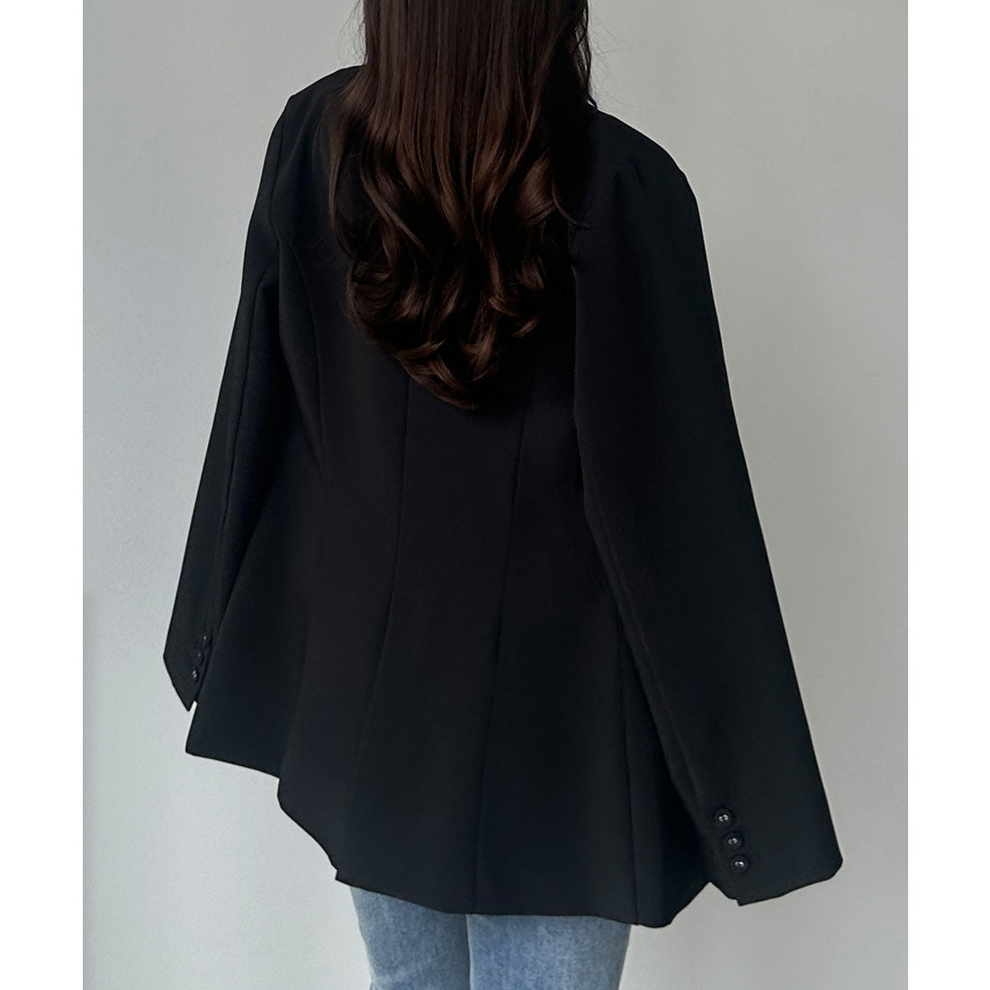 ルエレ Louere Louere ベルト付きウエストシェイプジャケット （ブラック） ブラック