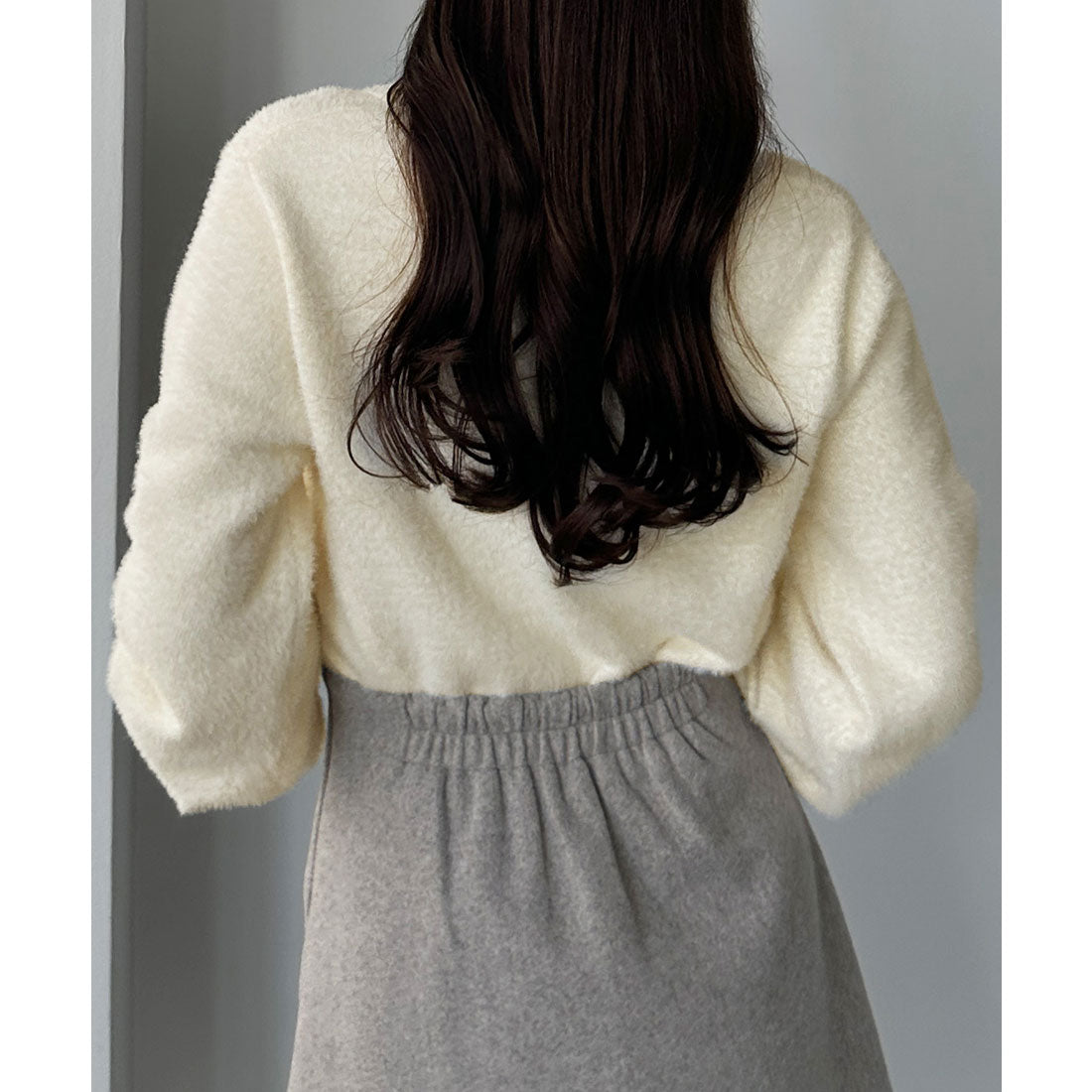 ルエレ Louere Louere シャギースキッパーニットトップス （アイボリー） アイボリー