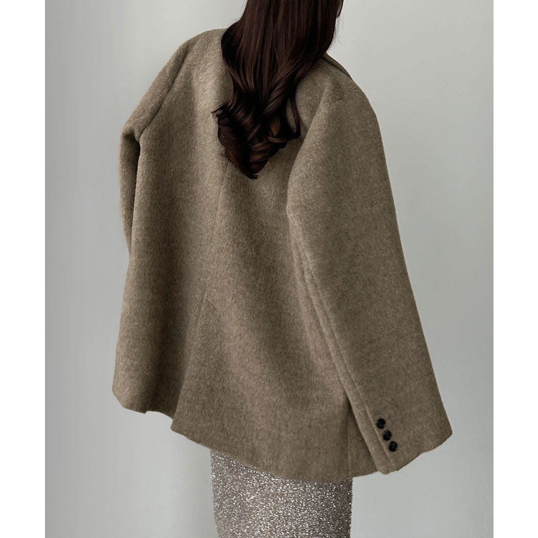 ルエレ Louere Louere シャギーテーラードジャケットコート （モカ） モカ