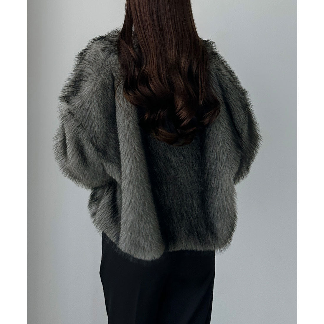 ルエレ Louere Louere 2wayカラーフェイクファーショートコート （グレー） グレー