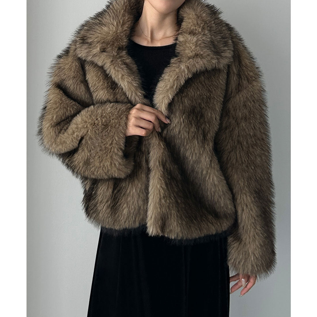 ルエレ Louere Louere 2wayカラーフェイクファーショートコート （ベージュ） ベージュ