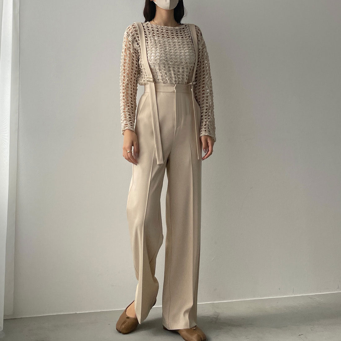 ルエレ Louere メッシュ編みニット