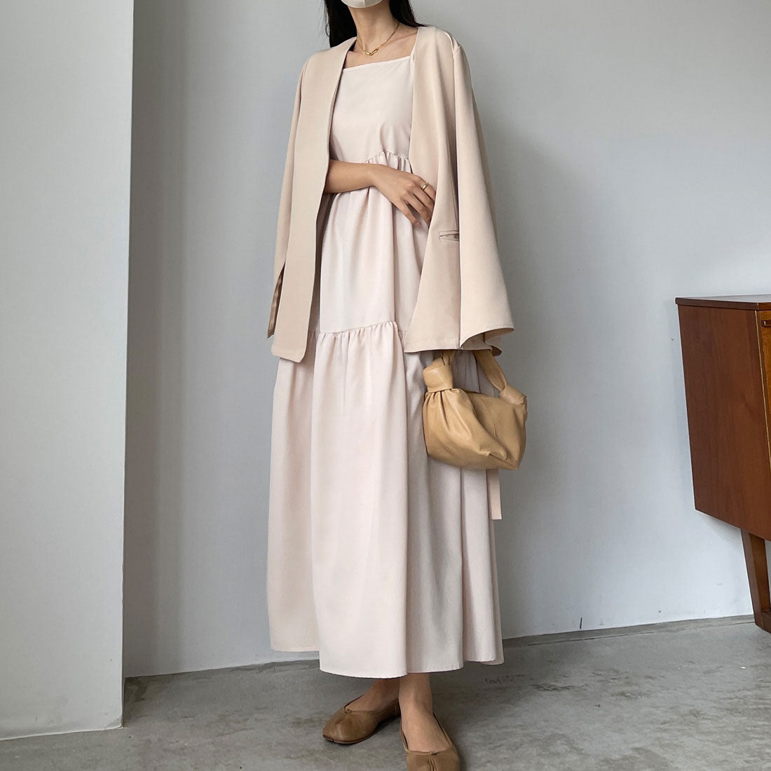 ルエレ Louere リボンティアードキャミワンピース