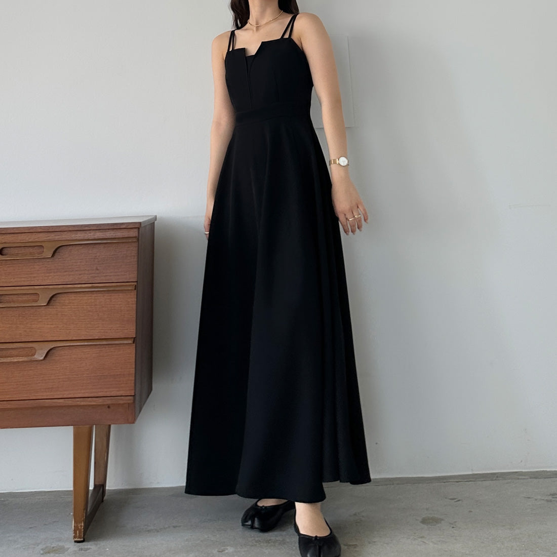 Louere Louere Design flare camisole dress