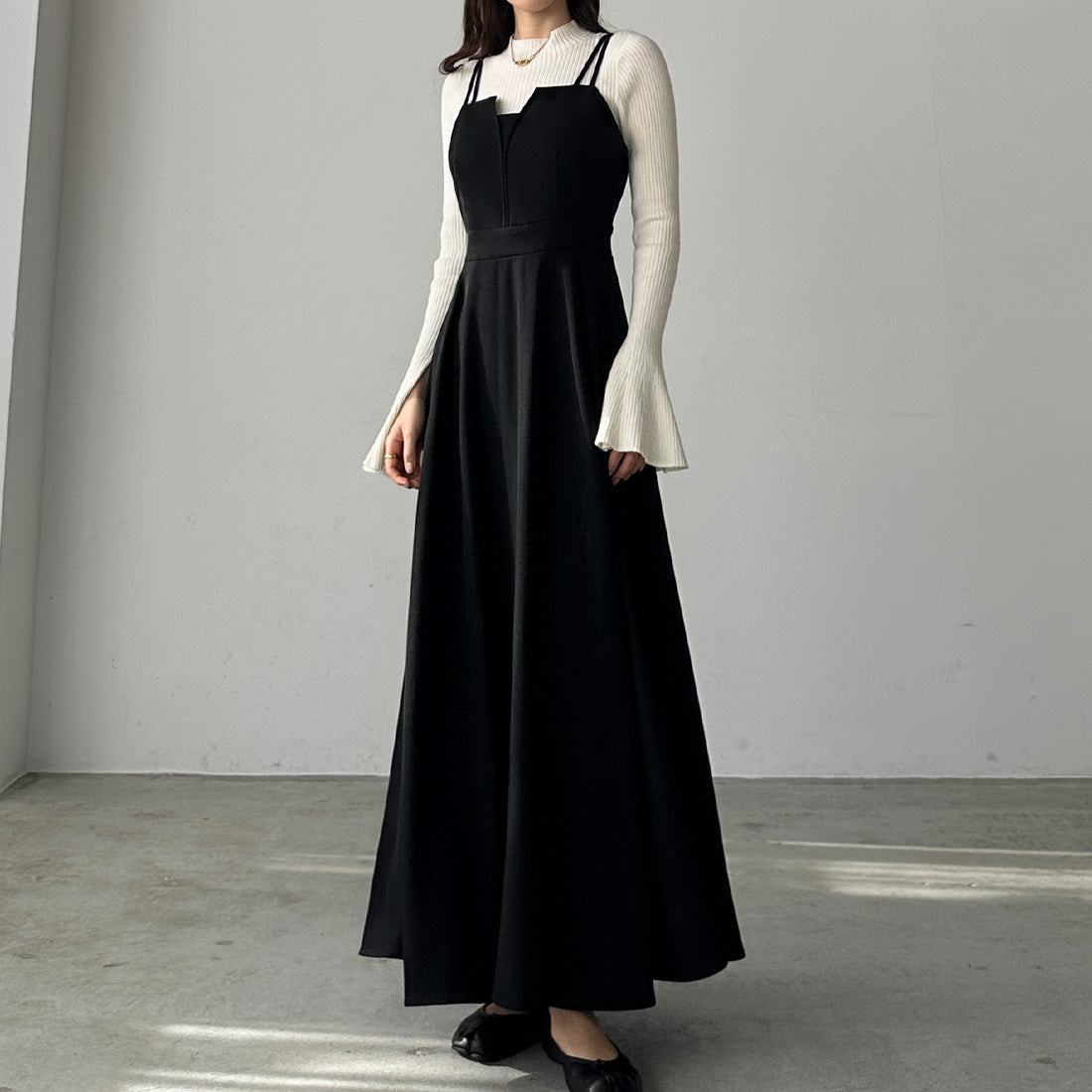 Louere Louere Design flare camisole dress