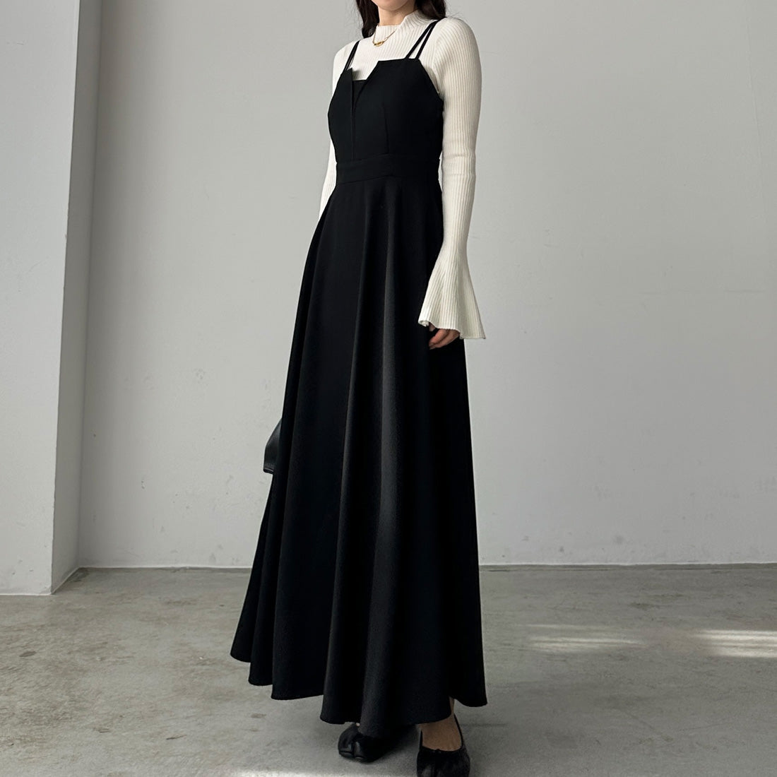 Louere Louere Design flare camisole dress