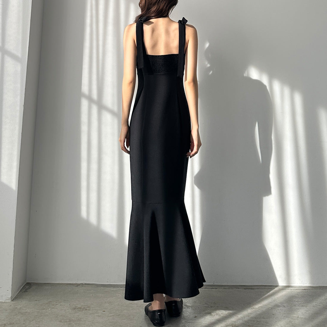 ルエレ Louere Louere ショルダーリボンマーメイドキャミワンピース