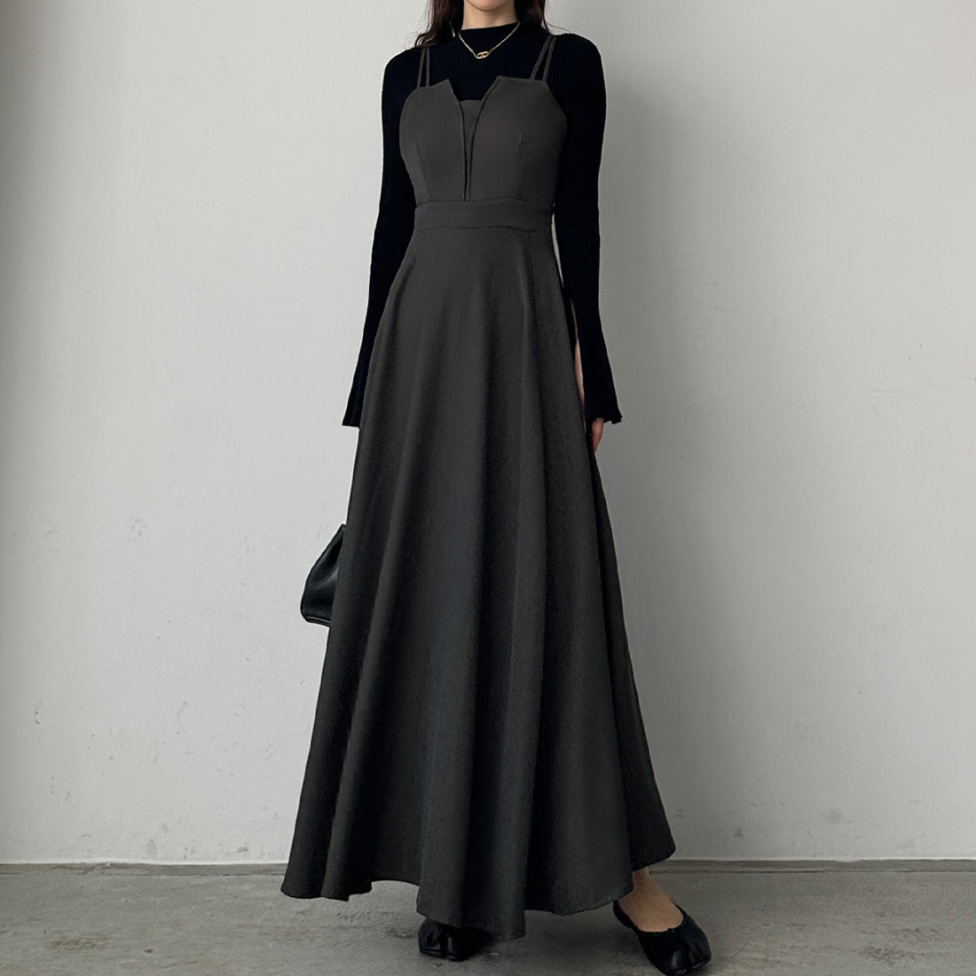 ルエレ Louere Louere 【選べる】デザインキャミワンピース,チャコール