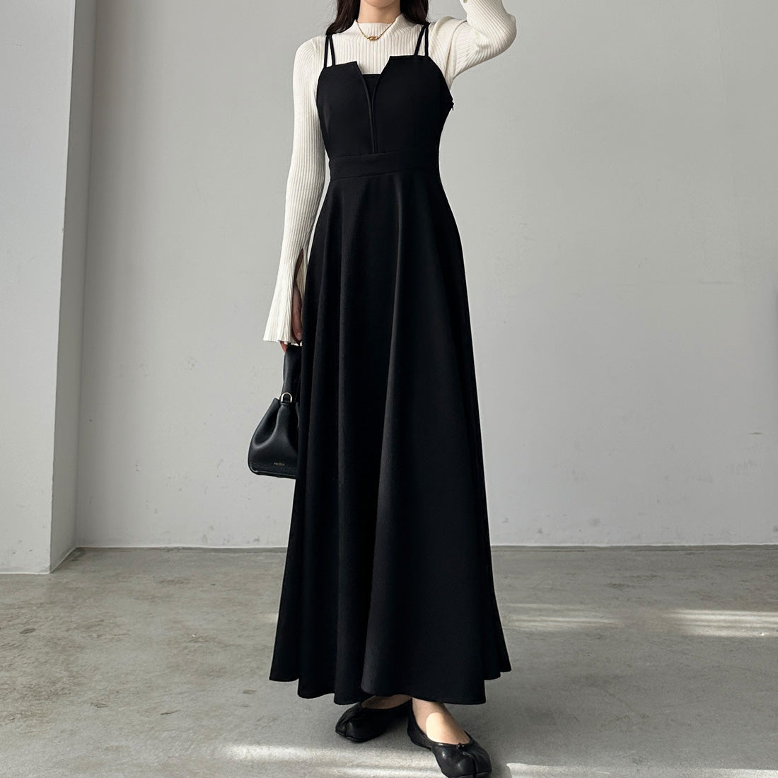 ルエレ Louere Louere 【選べる】デザインキャミワンピース,ブラック