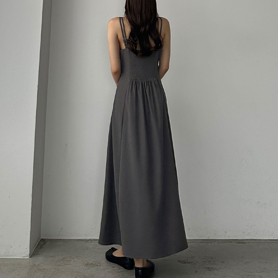 ルエレ Louere Louere ショートニットトップス＋フレアキャミワンピース