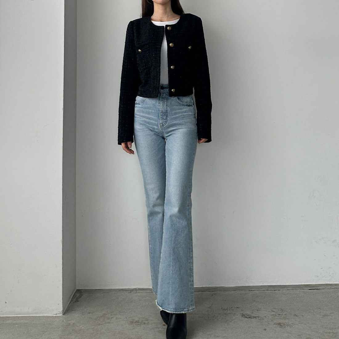 ルエレ Louere Louere ファンシーラメツイードショートジャケット