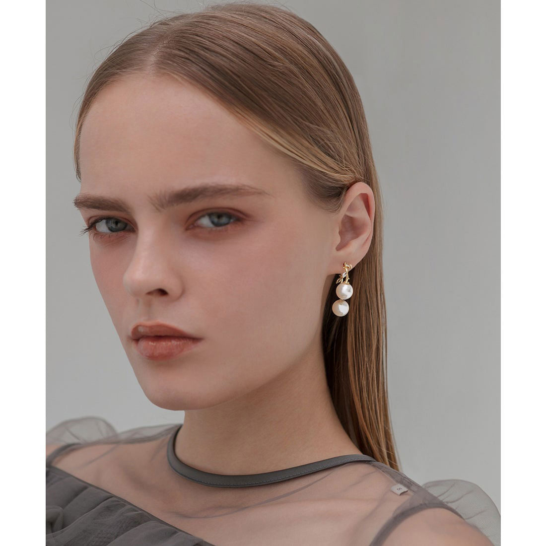 レジャ Leja ドロップツインパールゴールドピアス結婚式パーティー 成人式 二次会 同窓会 お呼ばれ オケージョン 20代 30代 40代 （WHITE） WHITE