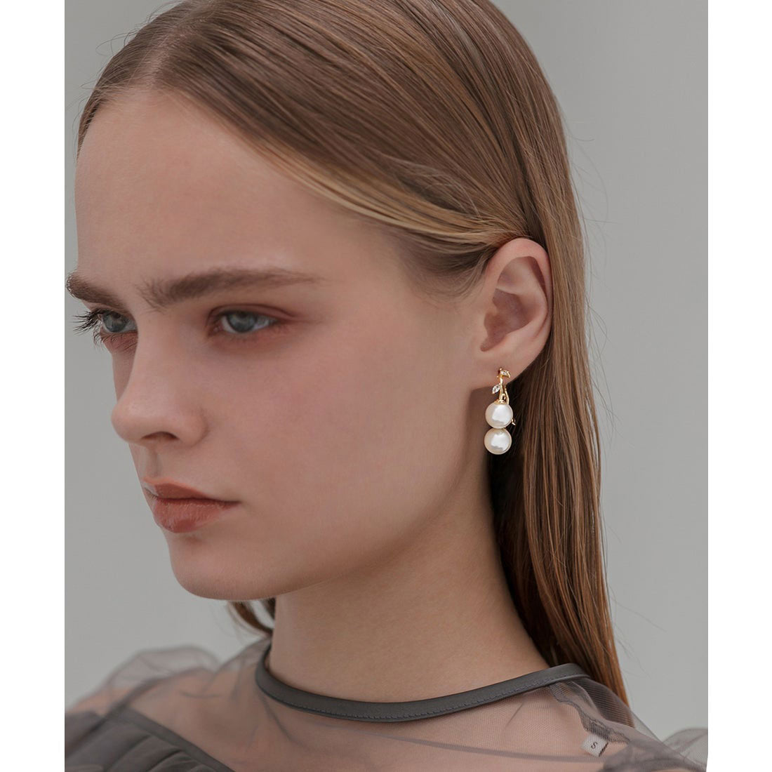 レジャ Leja ドロップツインパールゴールドピアス結婚式パーティー 成人式 二次会 同窓会 お呼ばれ オケージョン 20代 30代 40代 （WHITE） WHITE