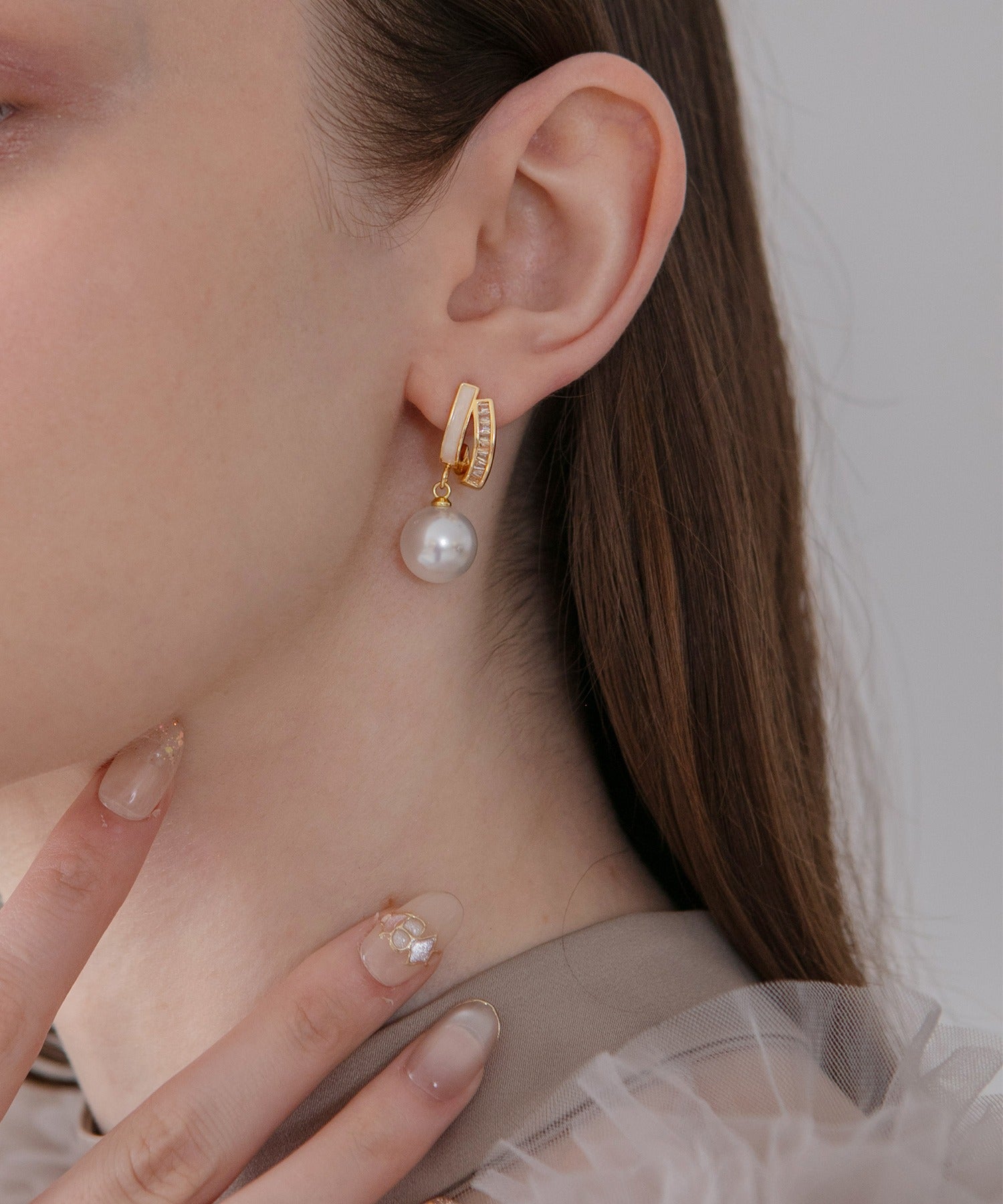 レジャ Leja ゴールドカーブラインドロップパールピアス結婚式 パーティー 成人式 二次会 同窓会 お呼ばれ オケージョン 20代 30代 40代 （GOLD） GOLD