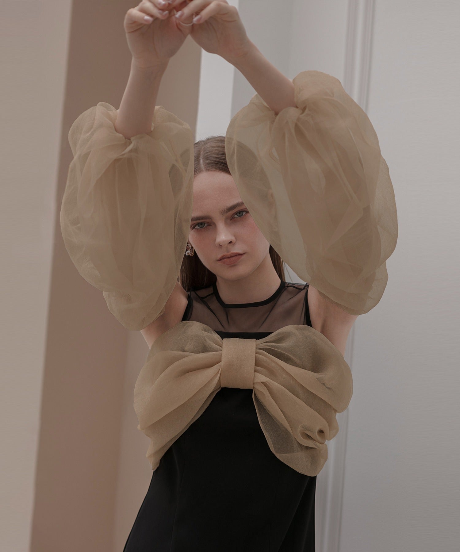 レジャ Leja フロントリボンチュールIラインワンピースドレス2点セット美脚効果結婚式 パーティードレス 成人式 二次会 同窓会 お呼ばれ オケージョン 20代 30代 40代 （BLACK） BLACK
