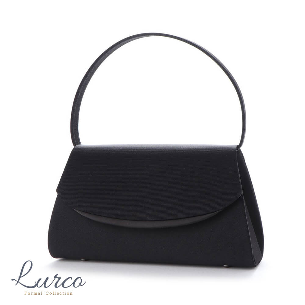 ルルコ Lurco 飽きのこない大人シックデザイン ブラックフォーマルバッグ【95-031039】 （ブラック） ブラック