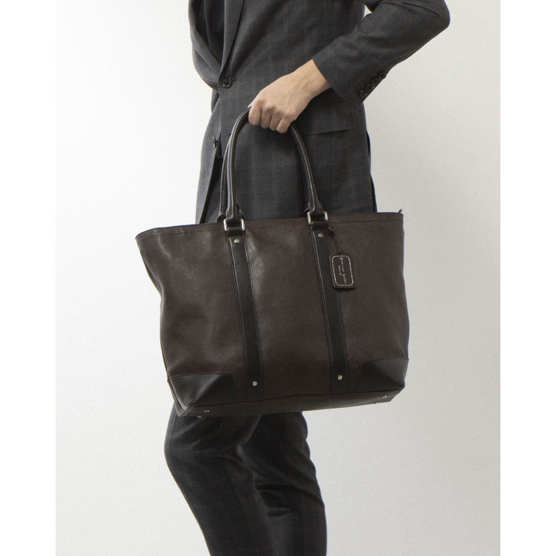 レザーラボラトリー Leather Laboratory 天然シボ レザー 本革トートバッグ 2way ショルダーバッグ