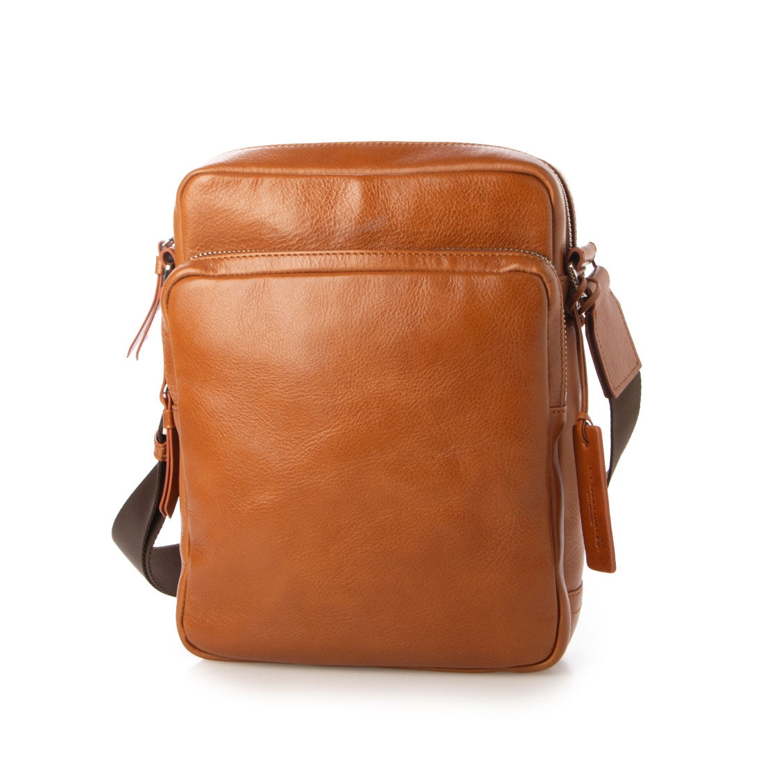 Leather Laboratory Oil Leather Vertical Travel Shoulder Bag