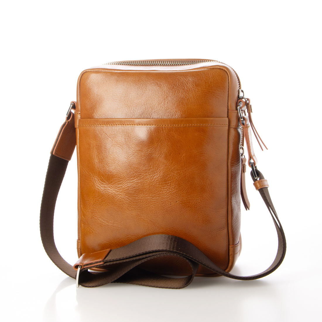 Leather Laboratory Oil Leather Vertical Travel Shoulder Bag