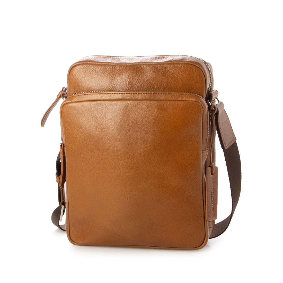 Leather Laboratory Oil Leather Vertical Travel Shoulder Bag