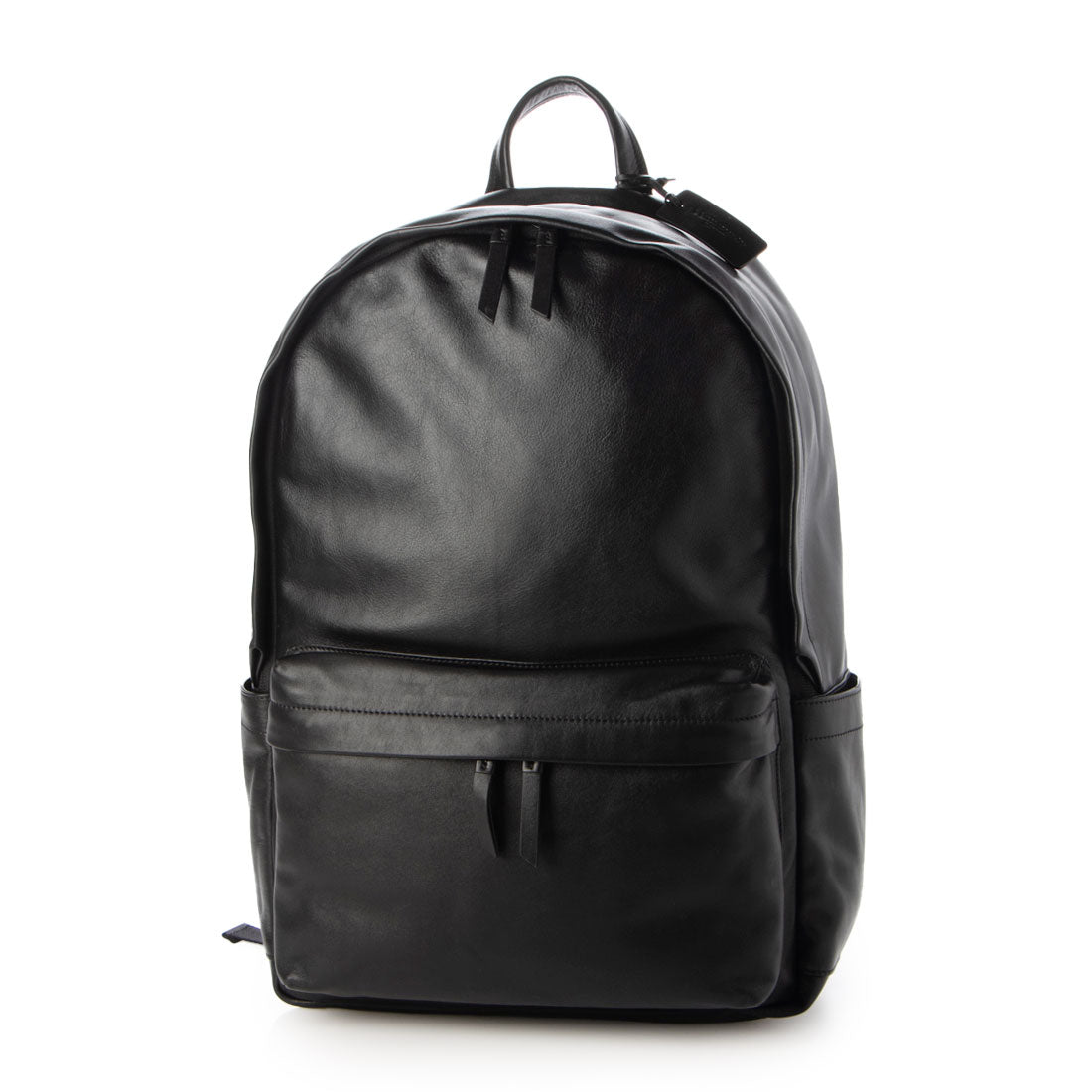 レザーラボラトリー Leather Laboratory 防水レザー デイパック型リュック,BLACK