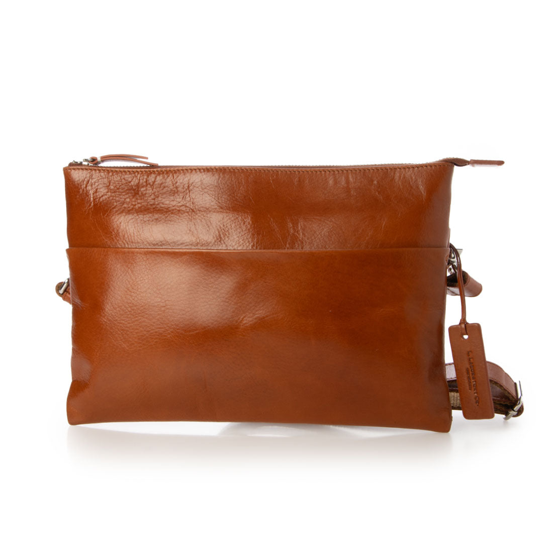 レザーラボラトリー Leather Laboratory オイルレザー レザーサコッシュ ショルダーバッグ 旅行用バッグ （ORANGE） ORANGE