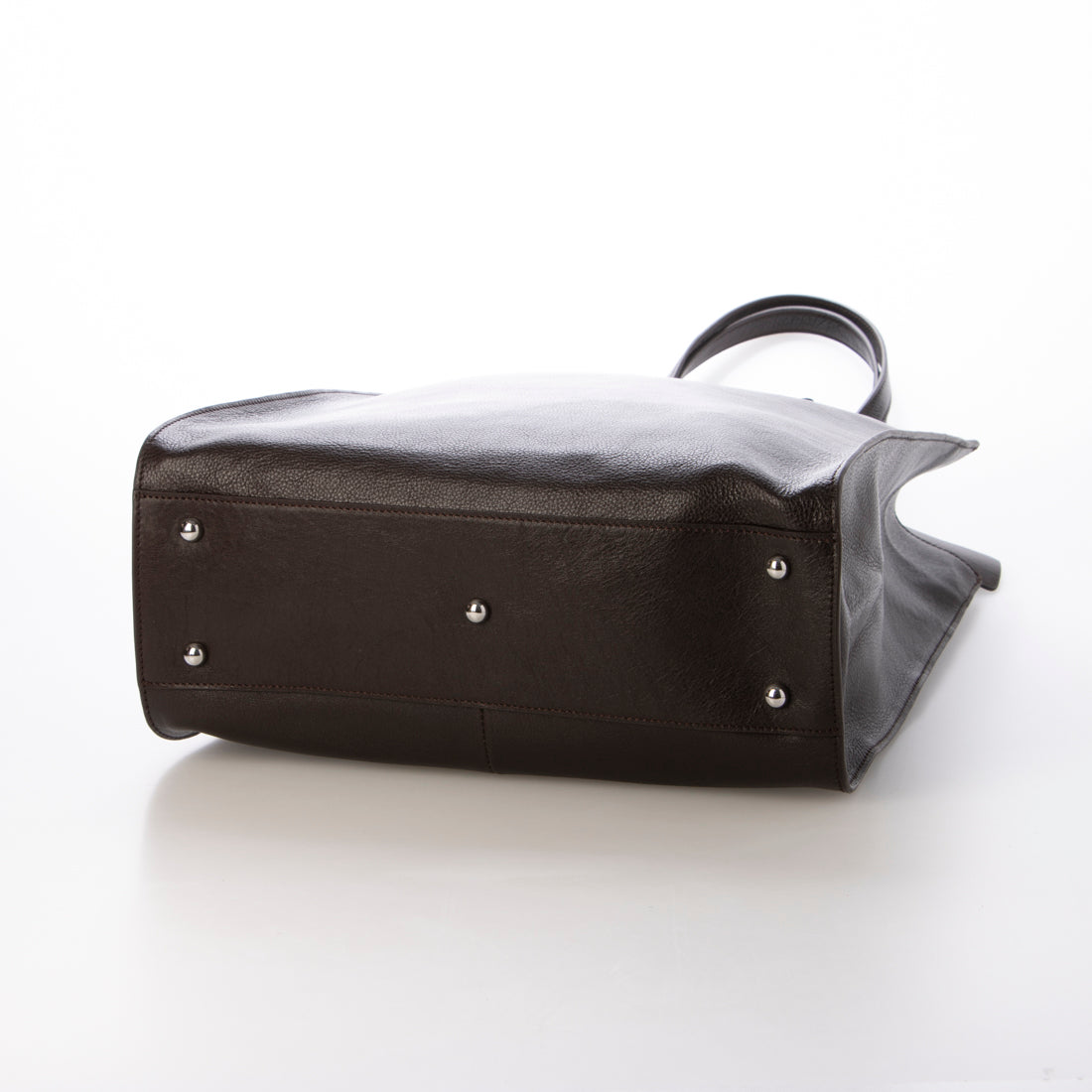 レザーラボラトリー Leather Laboratory 本革 レディー縦型 トート バッグ 底板付き （DBROWN） DBROWN