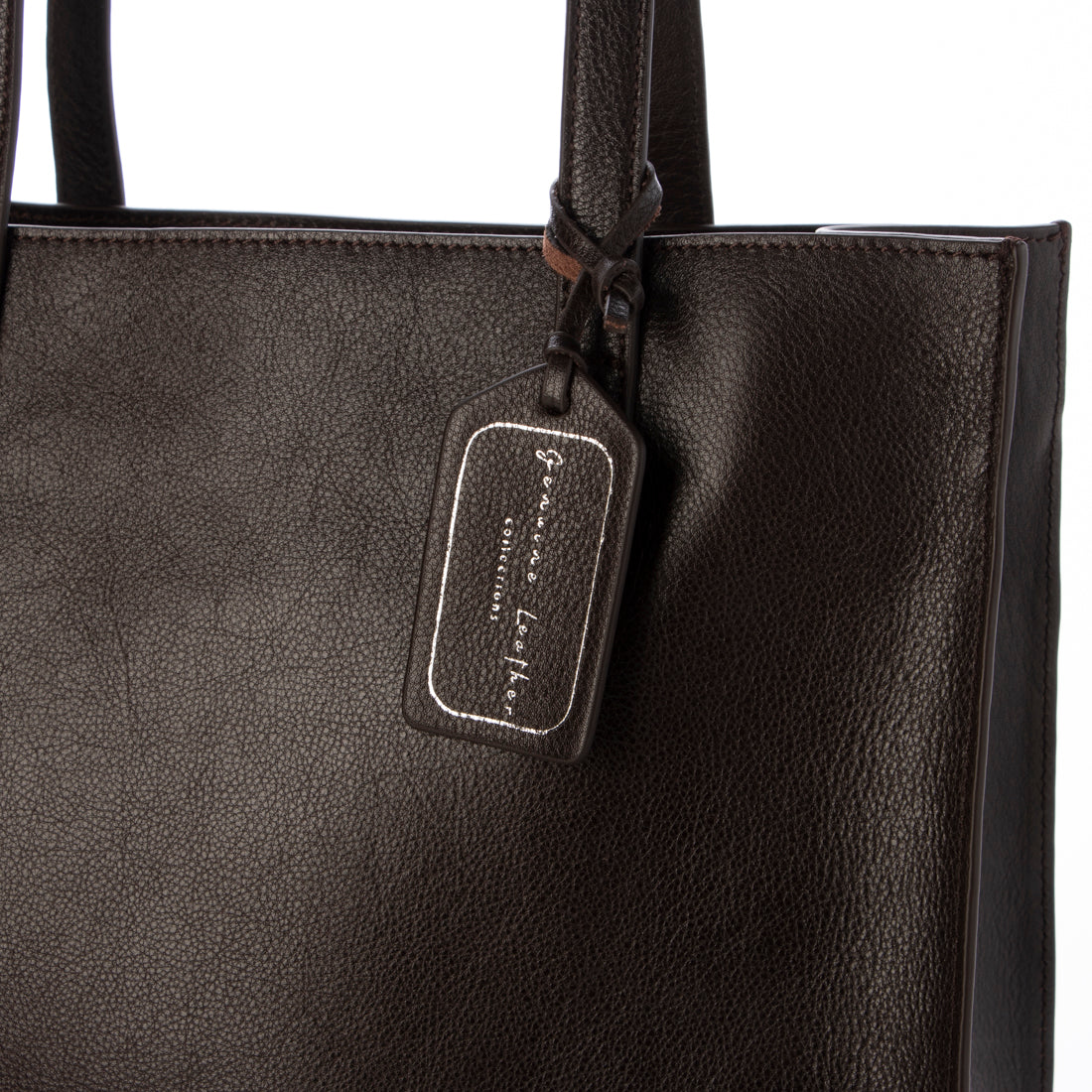レザーラボラトリー Leather Laboratory 本革 レディー縦型 トート バッグ 底板付き （DBROWN） DBROWN