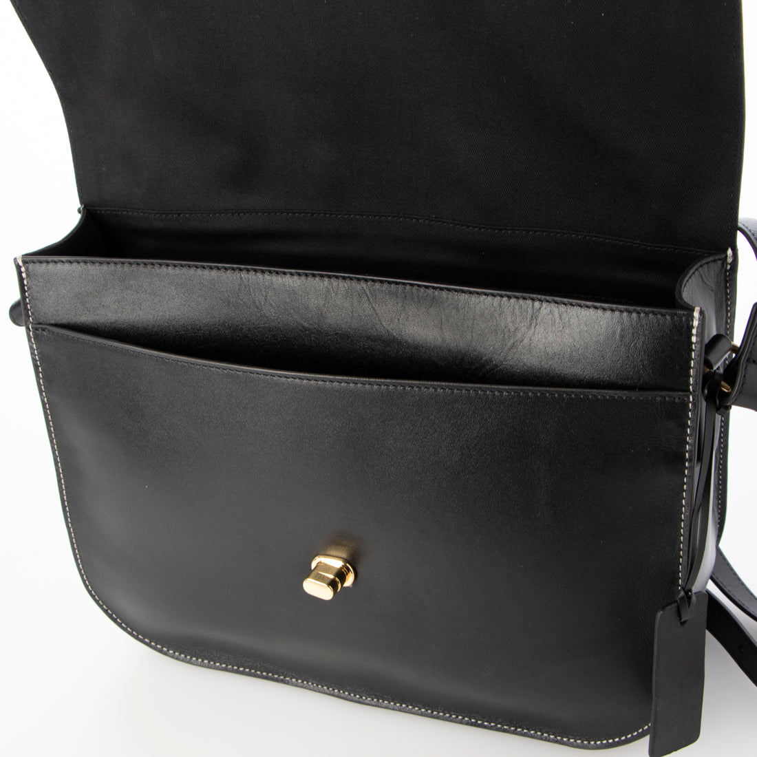 レザーラボラトリー Leather Laboratory 本革フラップショルダーバッグ 大き目