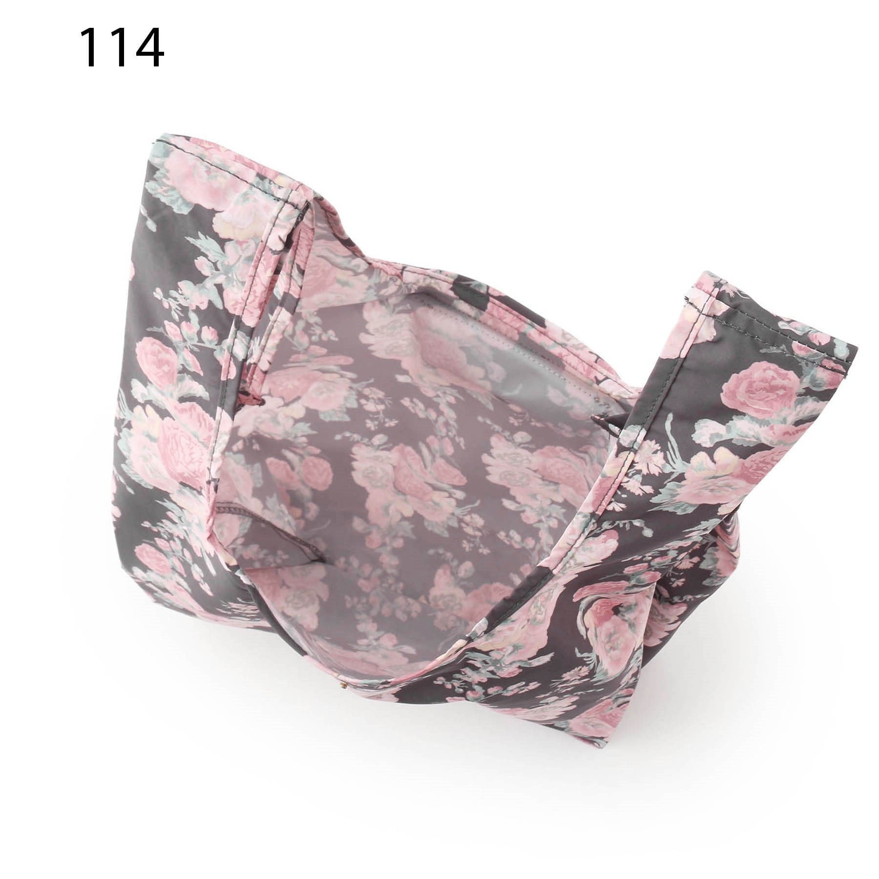 ローラ アシュレイ LAURA ASHLEY ホーリーホックス柄 パッカブルマイバッグ (アイボリー) アイボリー(104)