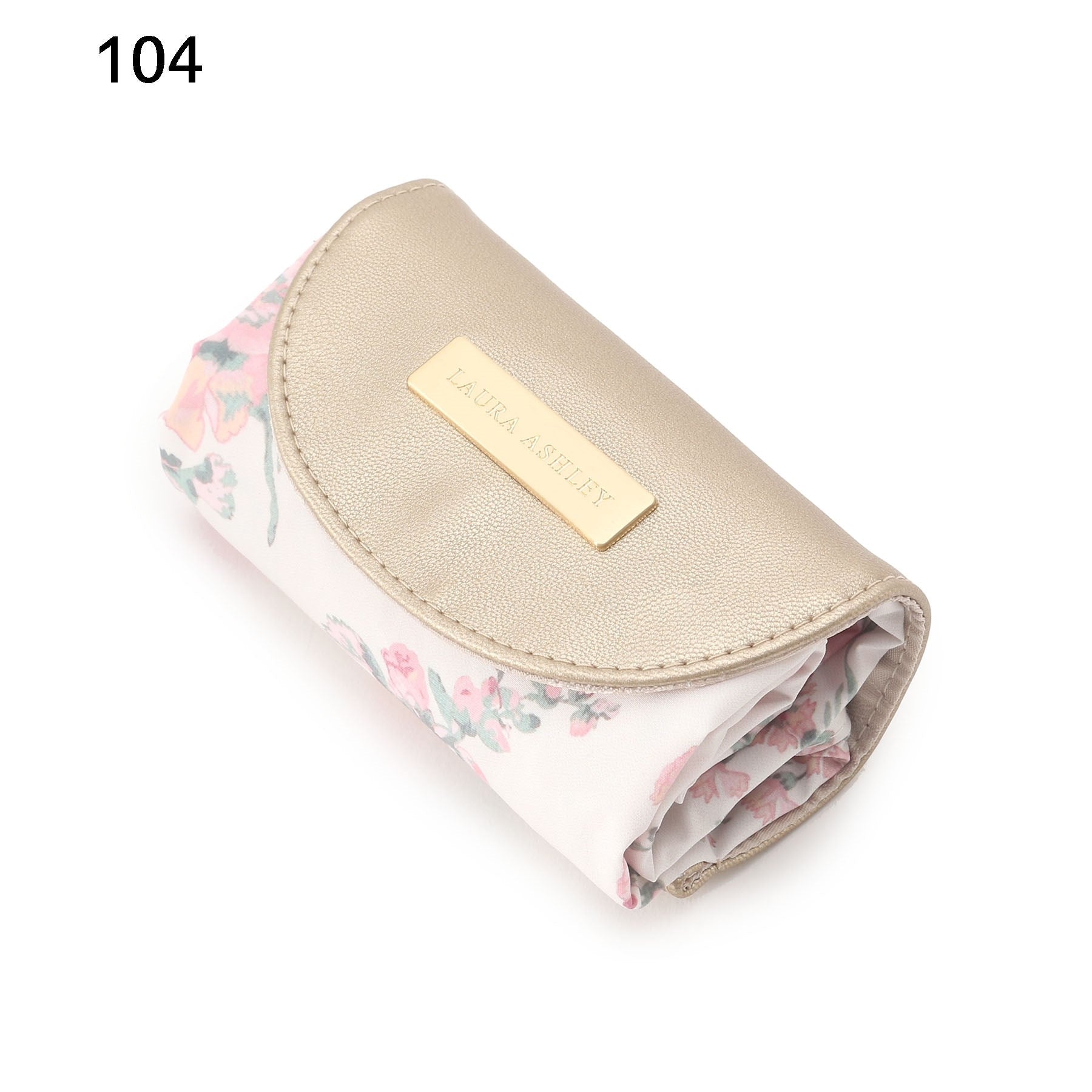 ローラ アシュレイ LAURA ASHLEY ホーリーホックス柄 パッカブルマイバッグ (アイボリー) アイボリー(104)