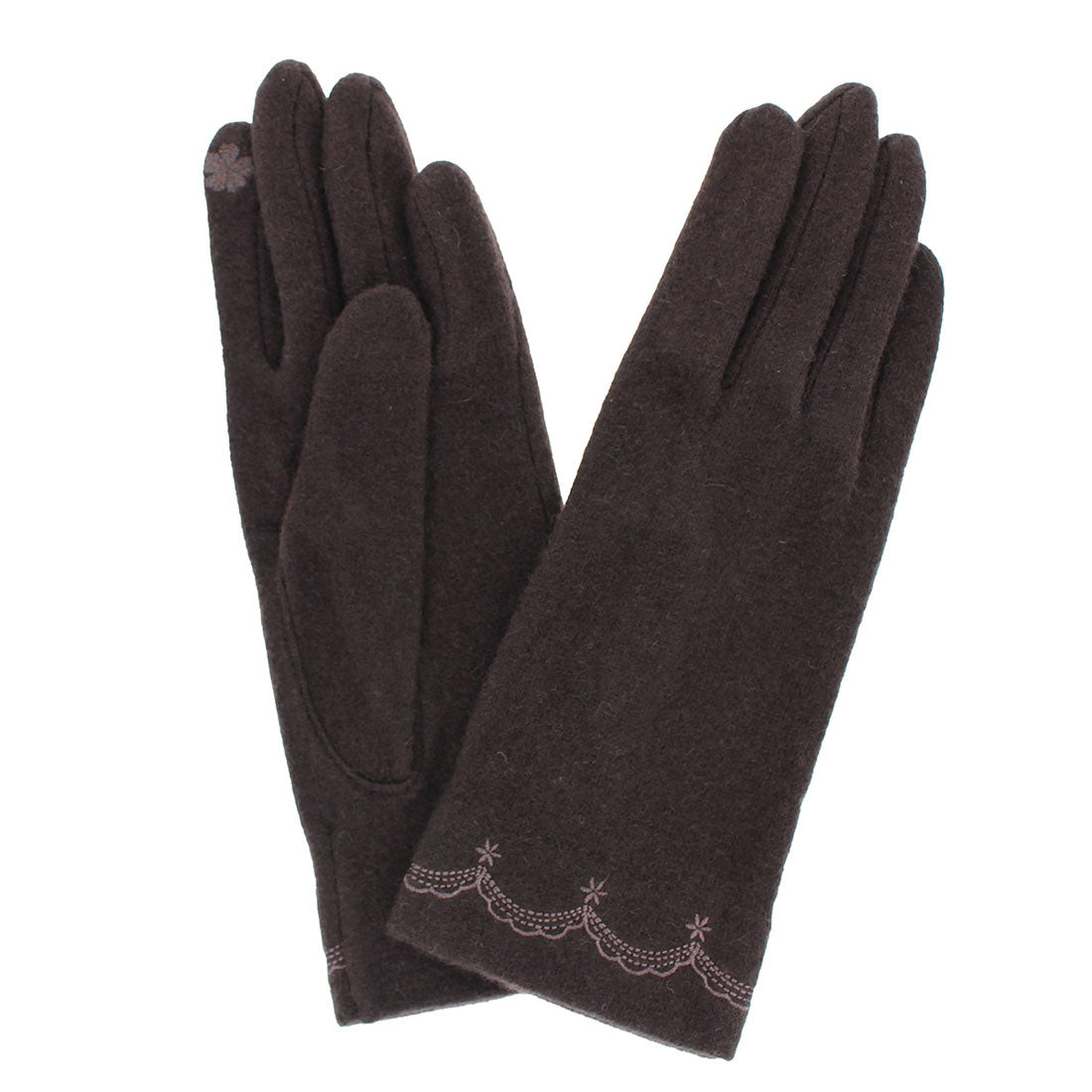 ローラ アシュレイ LAURA ASHLEY 婦人 ジャージ手袋 スマホ対応 五本指