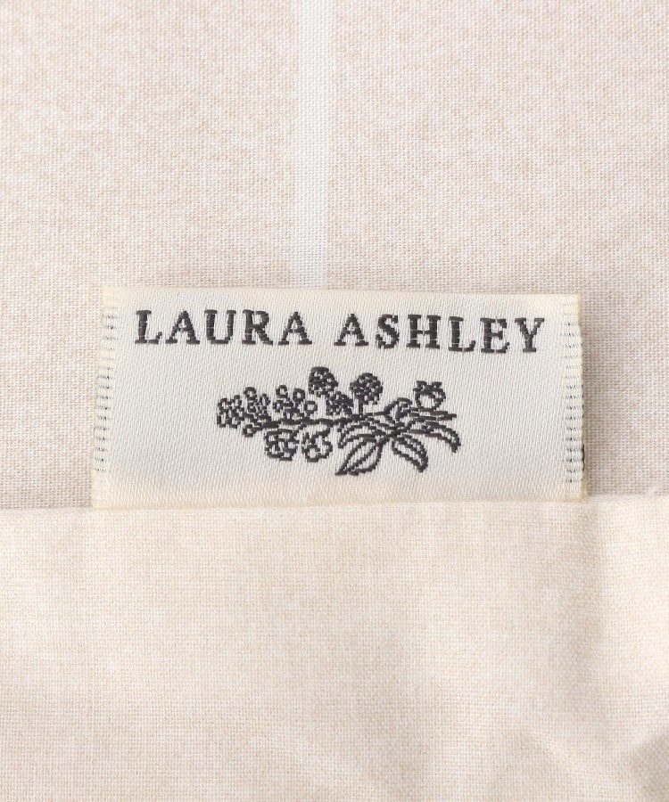 ローラ アシュレイ LAURA ASHLEY 【ダブル】カミール柄 ストライプマットレスカバー （アイボリー(104)） アイボリー(104)
