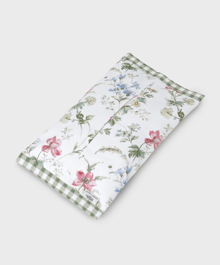 ローラ アシュレイ LAURA ASHLEY ポピー メドウ柄 ティッシュボックス カバー （アイボリー(104)） アイボリー(104)