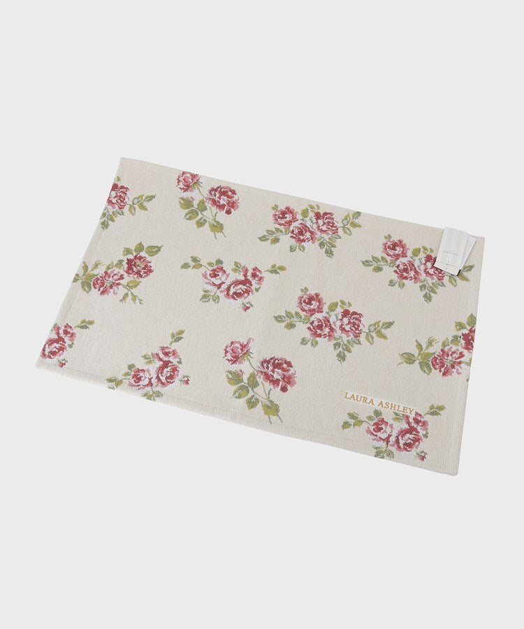 ローラ アシュレイ LAURA ASHLEY アルバティーン柄 マット 45×70cm （ライトベージュ(151)） ライトベージュ(151)